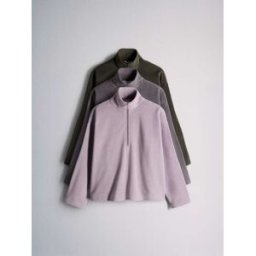 The Set The Set 3 Pack Quarter Zip Micro Fleeces Rose L (FR 46-48)