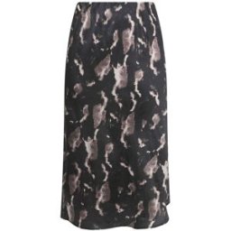Yours Curve Jupe Yours Curve en satin imprimé marbré Noir FR 50 (EU 48)