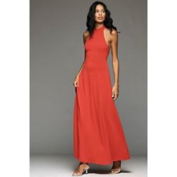 Robe longue de soirée à dos nu By Anthropologie en Red taille: S