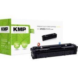 KMP H-T215CX Toner remplace HP 201X, CF401X cyan 2300 pages compatible Cassette de toner