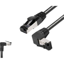 BKL Electronic 144026 RJ45 Câble réseau, câble patch CAT 8.1 S/FTP 3 m noir sans halogène 1 pc(s)
