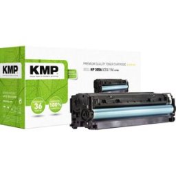 KMP H-T158 Toner remplace HP 305A, CE411A cyan 3400 pages compatible Cassette de toner