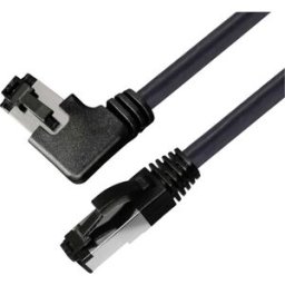 BKL Electronic 144033 RJ45 Câble réseau, câble patch CAT 8.1 S/FTP 5 m noir sans halogène 1 pc(s)