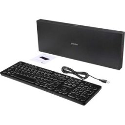 Perixx PERIBOARD-317 R DE B filaire Clavier allemand, QWERTZ noir éclairé