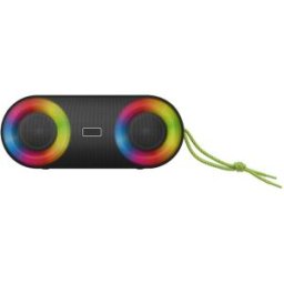WE Enceinte Bt Rms 5w*2 , Lecteur Usb/micro Sd, Aux In, Radio Fm, Batterie Rechargeable De 3000mah, Ip65 , Jeu De Lumière