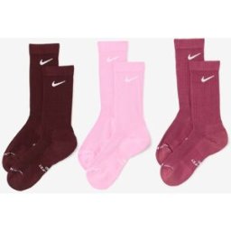 Nike Chaussettes X3 Crew Everyday rose/bordeaux 39/42 femme