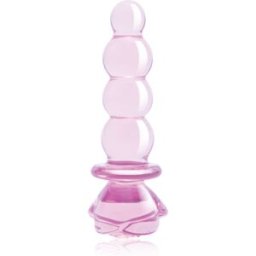 Dream Toys Glaze Glass 5.5" Rosebud Beaded Plug Plug anal 14 cm