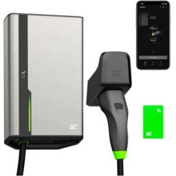 Green Cell Chargeur De Voiture électrique Wallbox Habuden 22kw 32a 5m Cable Nfc Green One Size unisex