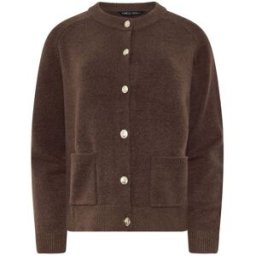 M & Co M & Co Embellished Button Detail Cardigan Brun FR 40-42 (EU 38-40)