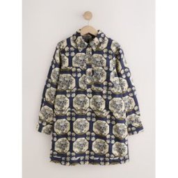 Next Mini robe en sergé à manches longues bleu FR 38 (EU 36)