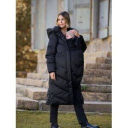 Seraphine Seraphine Long 3-en-1 Grossesse & Manteau de portage bébé Noir FR 42 (EU 40)