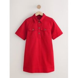 Next Robe chemise utilitaire mini rouge FR 50 (EU 48)