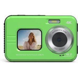 INF Appareil Photo Numérique 4K Étanche avec Carte TF 32G - Capturez Vos Aventures! Vert
