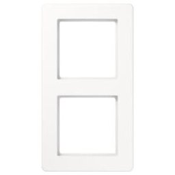 Jung Cadre 2f. incassable AF582BFWW horizontal vertical blanc alpin (AF582BFWW)