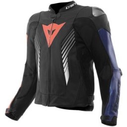 Blouson Cuir Super Speed 5 DAINESE noir/bleu/rouge male