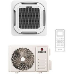 Kosami Climatiseur Monosplit Cassette 90x90 Inverter R32 24000 BTU 7.0kW WiFi avec Télécommande et Pompe Condensat