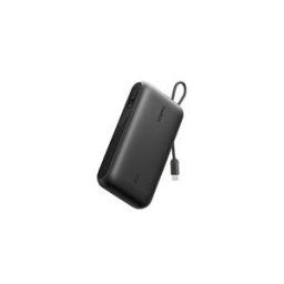 Belkin UltraCharge banque d'alimentation - avec cable integre et ecran - 2 x USB-C, USB - 45 watt