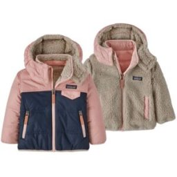Veste PATAGONIA Baby Reversible Tribbles Hoody (New Navy w/Mallow Pink) Bébé 12M