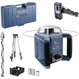 Bosch Professional GRL 400 H Set Laser rotatif avec trépied, avec récepteur laser Portée (max.): 400 m