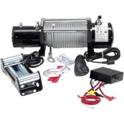 Treuil à câble HP Autozubehör 20602 Force de traction (en roulant)=13.608 kg télécommande sans fil, commande filaire, avec dispositif denroulement