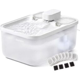 Feandrea Fontaine à eau pour chat avec filtration silencieuse, Blanc Nuage