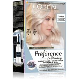 L’Oréal Paris Préférence Le Blonding Toner lotion tonique acide neutralisant les reflets cuivrés teinte 01 Platinum Ice 1 pcs