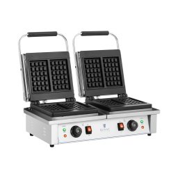 Gaufrier double - Gaufres belges - Royal Catering - 2 x 2 000 W