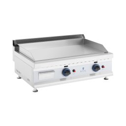 Plancha à gaz double - 74,5 x 40 cm - Lisse - 2 x 3 100 W - Gaz naturel - 20 mbar