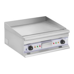 Double plancha électrique - 60 cm - lisse - 2 × 3.750 W