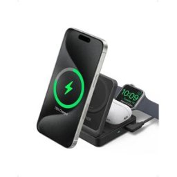 Anker Chargeur Sans Fil 3 En 1 Maggo 15w Black One Size unisex
