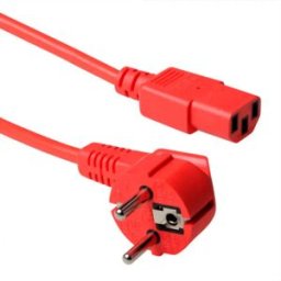 Act Cordon D´alimentation Ak5403 Schuko Cee 7/7-c13 Red One Size unisex