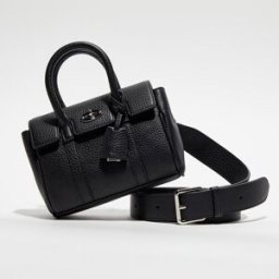 Mulberry - Petit sac à main en Cuir Mini Bayswater Satchel noir - 18x14x8 cm OS