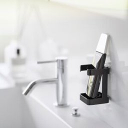Yamazaki - Support pour appareils de soins de la peau noir - 6x6.5x9 cm OS