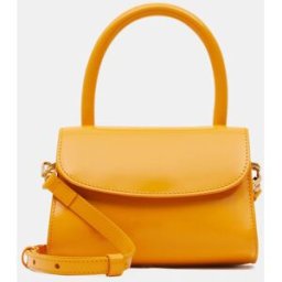 By Far - Sac à main mini en Cuir Semi Patent Léa orange - 10,5x16,5x7 cm OS
