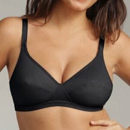 Playtex - Soutien-gorge sans armatures Basic Micro Support noir 90 C