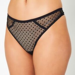 Huit - String Rendez-vous noir M