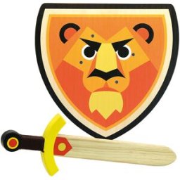Vilac - Set bouclier et épée Lion - 4 ans et + OS