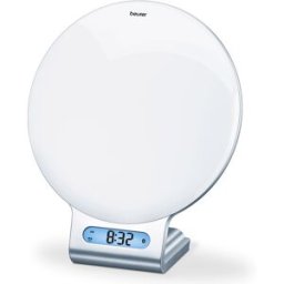 Beurer - Radio-réveil lumineux connecté via Bluetooth & USB blanc OS