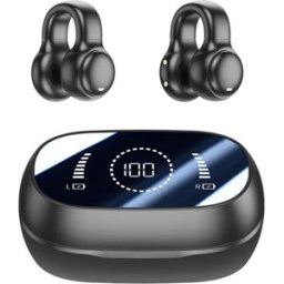 INF M47 Casque Bluetooth 5.3 à oreilles ouvertes avec réduction des fuites sonores, audio HIFI et faible latence Le noir