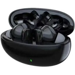 INF Écouteurs sans fil S90 Bluetooth 5.3 avec réduction du bruit, faible latence, basses de 13 mm et son immersif EQ Le noir