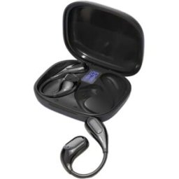 INF TH40 Écouteurs Bluetooth sport à crochet auriculaire, son équilibré, faibles fuites sonores et port léger confortable Le noir