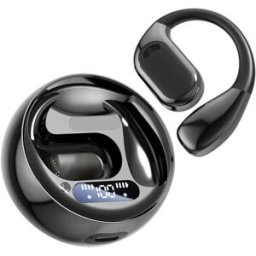 INF M76 Écouteurs Bluetooth à conduction ouverts avec commande tactile et appels clairs Le noir