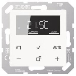 Jung Régulateur de température ambiante TRDA1790WW avec écran Standard blanc IP20 (TRDA1790WW)