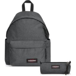 Eastpak Set Sac à Dos et Trousse Padded Pak'r & Benchmark Style Jean Résistant à l'eau Black Denim OS unisex