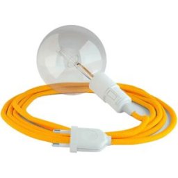 Creative Cables Câble De Lampe Snake 5m Yellow / White One Size