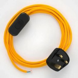 Creative Cables Câble De Lampe Rm10 1.80 M Yellow One Size