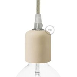 Creative Cables Kit Douille E27 En Céramique Ivory One Size