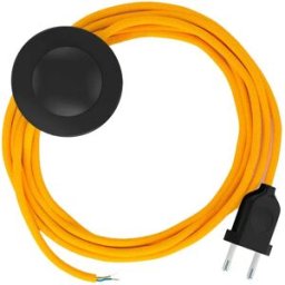 Creative Cables Câble De Lampadaire Rm10 3m Yellow / Black One Size