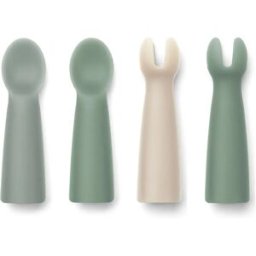 Liewood Couverts bébé Terra en silicone Bleu gris taille unique