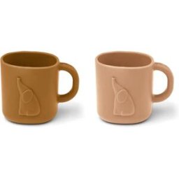 Liewood Tasses en silicone Chaves - Set de 2 Tuscany rose/Golden caramel taille unique